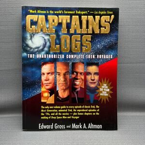 Star Trek Captains' Logs Book by Edward Gross and Mark A. Altman 1995